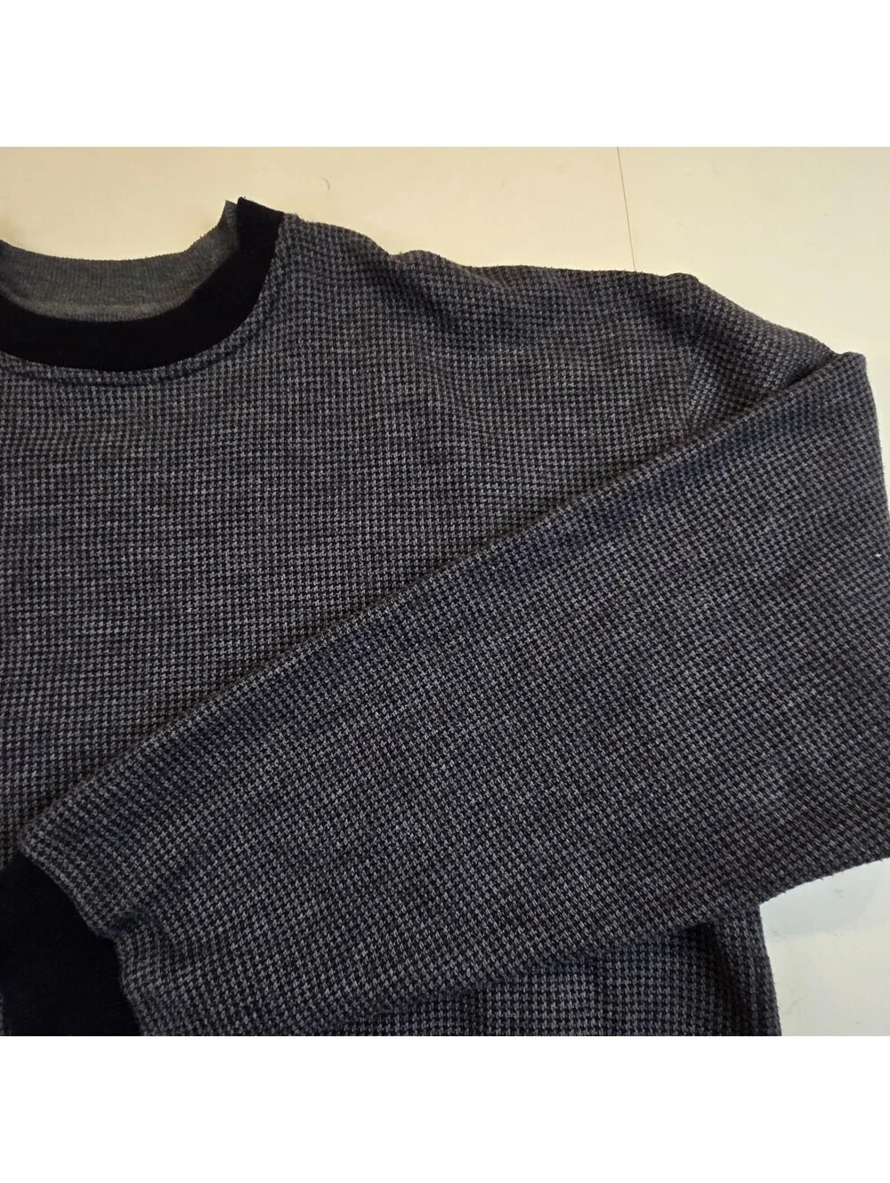 Vintage Knights of the Round Table Grey Geometric Sweater Men's Sz XLT Pullover